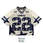 Threebooy 2000s Harajuku Style New Fashion Super Style Jersey T shirt Men Streetwear Vintage Popular Hip Hop Casual Joker Sports Vest Tops